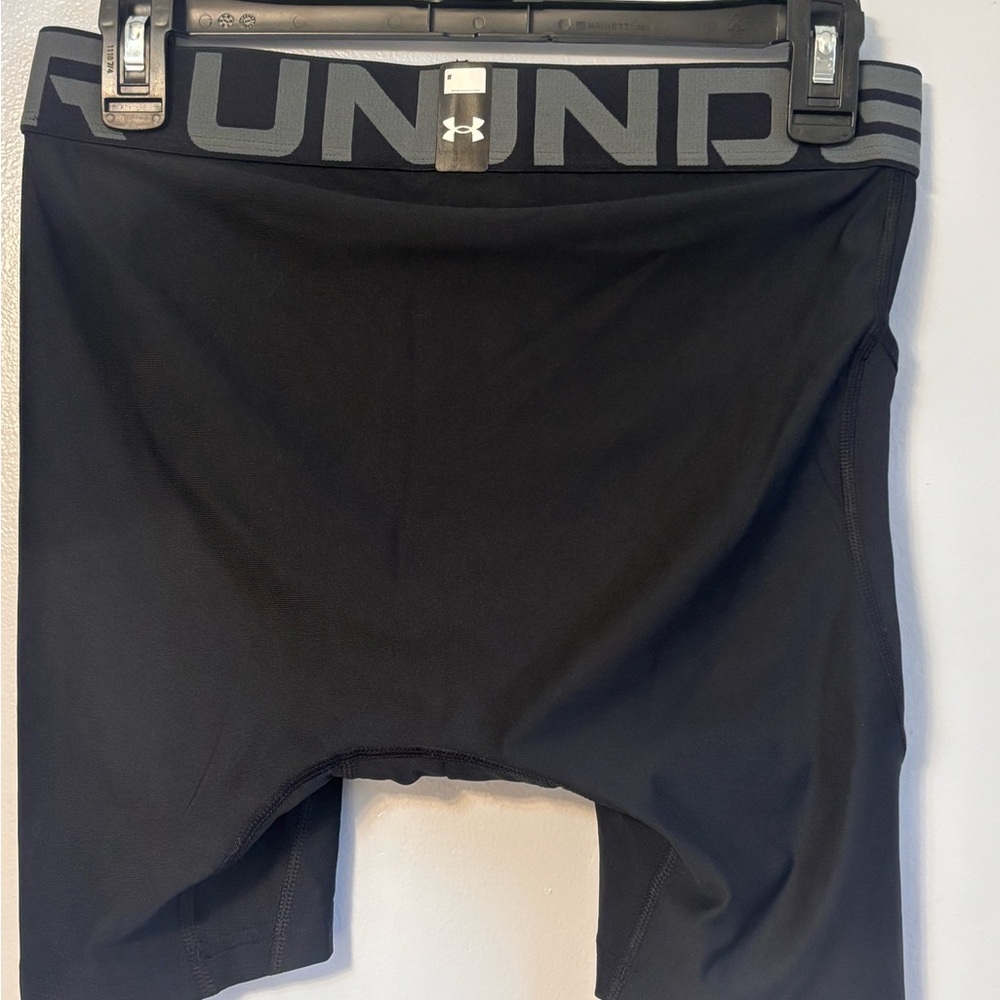 Under Armour Black Compression Shorts with Logo Men’s  Sz M. NWT - Picture 4 of 7